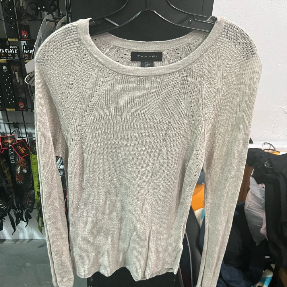 Tahari Beige Sweater